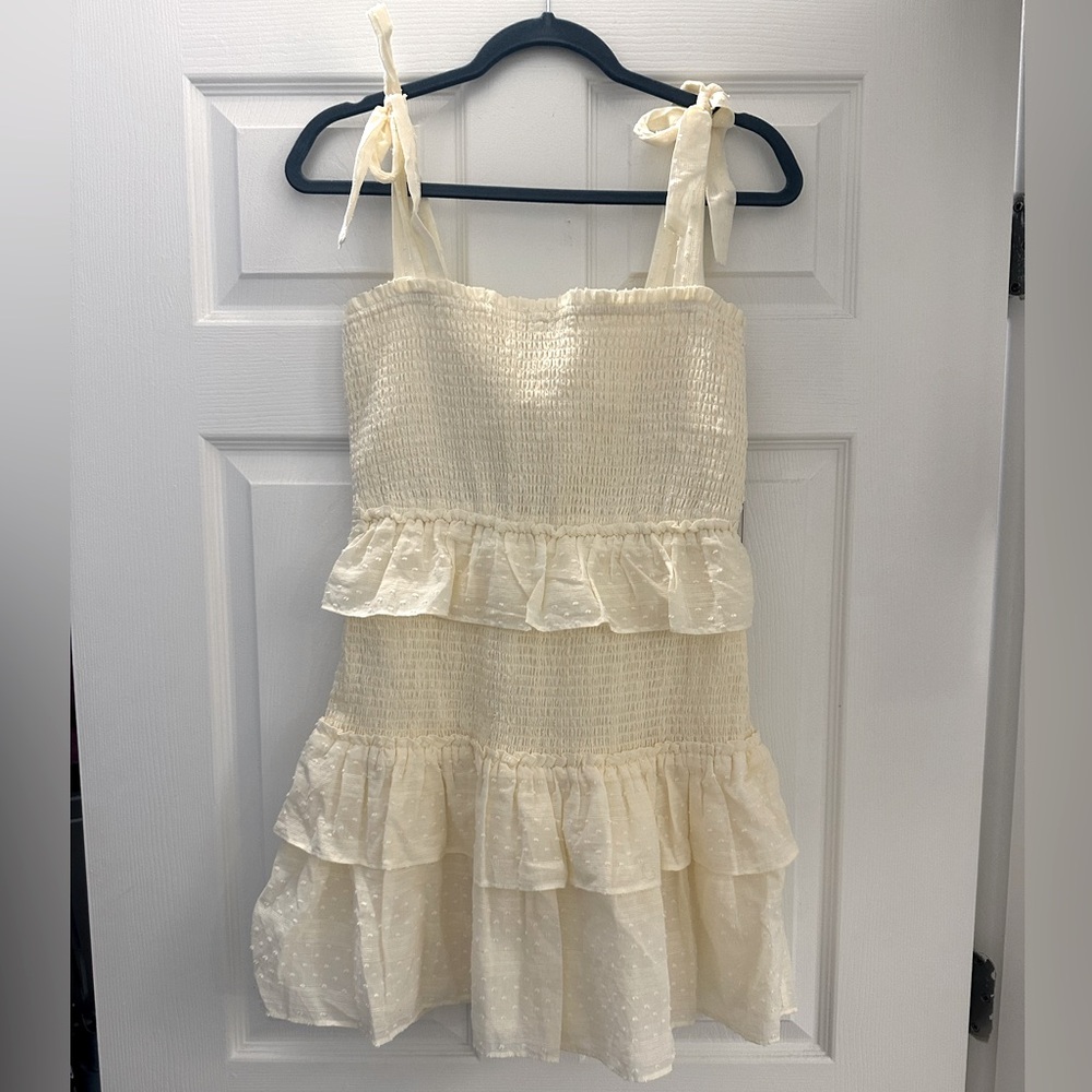 Cotten cream maxi dress